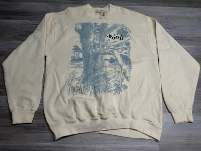 Vintage Classic Pooh Winnie the Pooh Sweatshirt Sz Large Sketch Art Graphic NWT