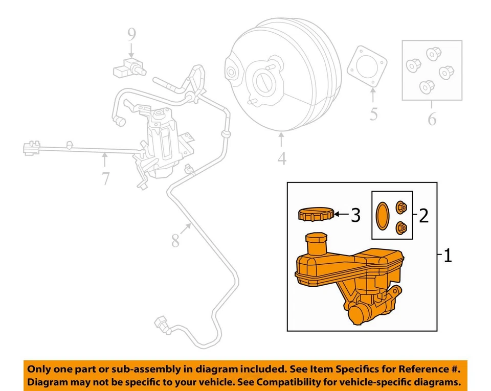 2017-2022 Chrysler Pacifica Brake Master Cylinder NVUY2 - Image 2 of 3