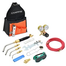 CAMPFIRE Air Acetylene Torch Kit With Tool Bag Turbotorch Kit, Fuel Gas Red