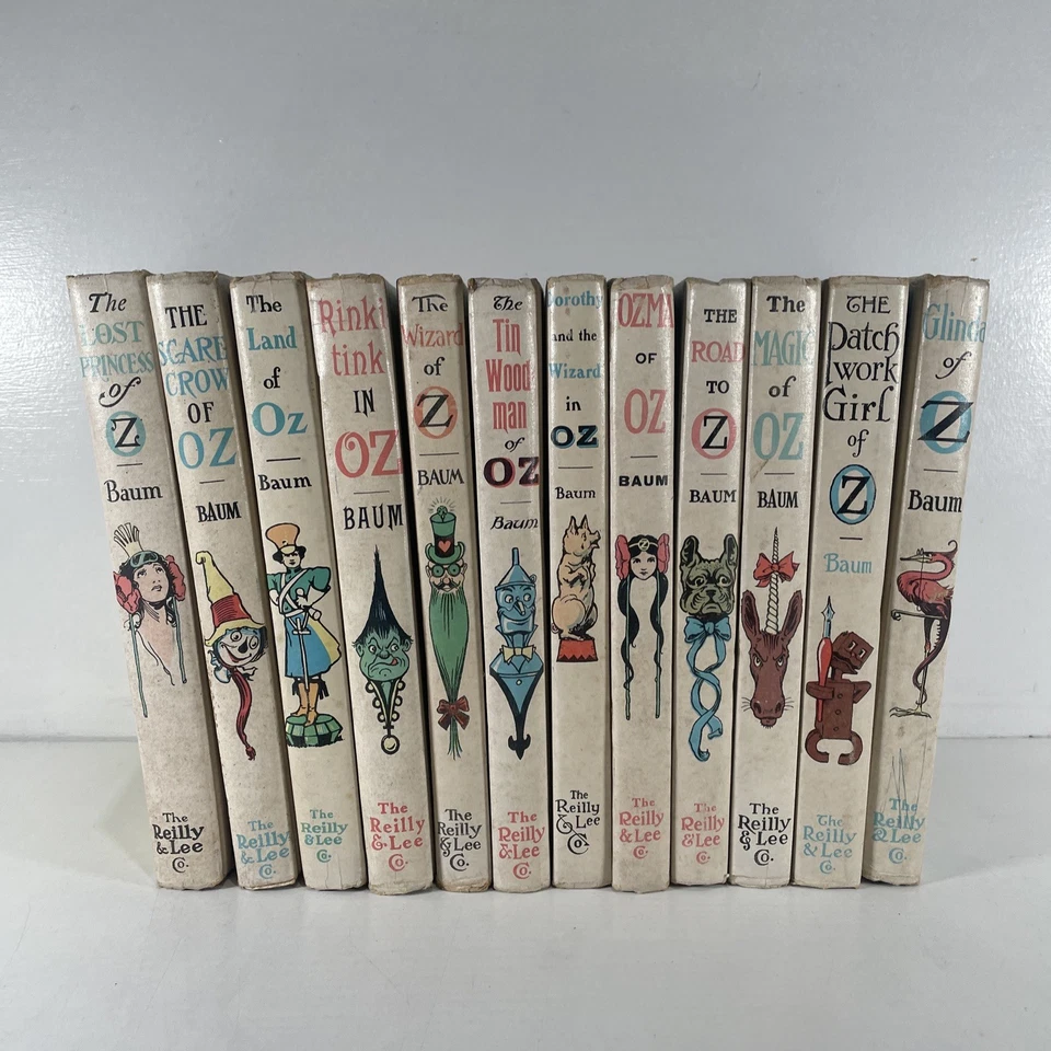 Wizard of OZ L. Frank Baum 12 Book Lot Hardcover Reilly & Lee 1956 - Image 2 of 4