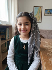 Elegant Palestinian Keffiyeh Hair Accessory
