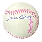 JANE CLARK SIGNED OFFICIAL MLB BASEBALL BAS BT27776 BASEBALL HOF CHAIRMAN