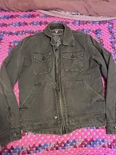 American Eagle Jacket Mens Medium Brown Canva...