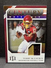 2020 National Treasures Terry McLaurin Century Materials Gold 10/10 Player Worn