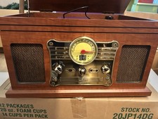 Victrola Empire 6-in-1 Record Player Cassette/CD/Bluetooth/FM Radio/Aux/Record