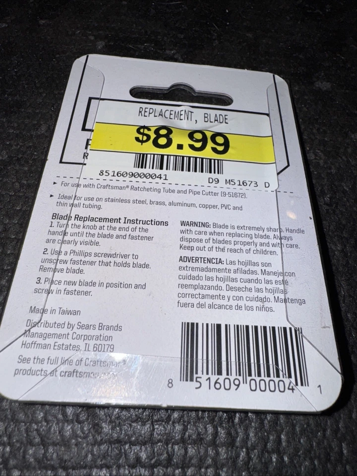 Sears Craftsman Nos Tube Pipe Cutter Replacement Blades 51673 For 51672 Ratchetg - Image 3 of 3
