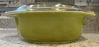 Vintage PYREX Verde Green Oval Casserole Dish 043 1.5 QT w/ Clear Glass Lid 943C