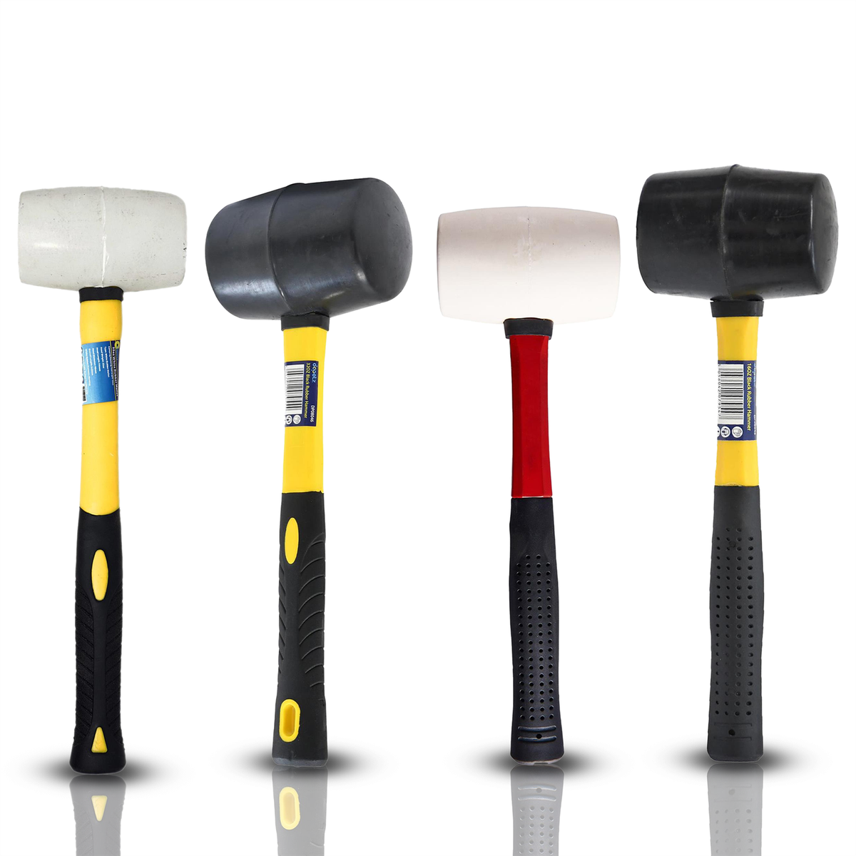 LOZAGU 3-Pack Rubber Mallet Hammer 8oz 16oz and 24oz, Fiberglass Handle, Rubber LOZAGU 3-Pack Rubber Mallet Hammer 8oz 16oz and 24oz, Fiberglass Handle, Rubber