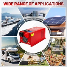 3kW~6kW Low Frequency Solar Inverter for Home RVs Camping w/  LCD Display Screen