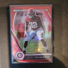 2021 Panini Prizm Draft Picks Collegiate #140 Dylan Moses Red Prizm