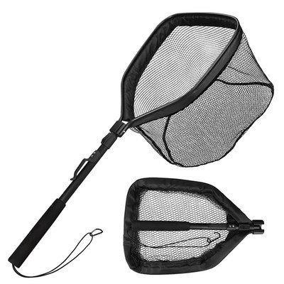 Schwimmendes Fischernetz, Faltbares Kescher, Einfacher Fang Und Freigabe Mit Tel