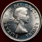 🇨🇦 Uncirculated 1953 Canada 25 Cents Silver Coin