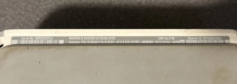 Apple Mac Mini Modelo: A1176 Sin probar Foto 4 de 4