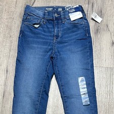 NWT Old Navy Rockstar Girls Skinny Jeggings Size 10 Stretch Blue Denim Jeans