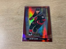 2024-25 O-Pee-Chee Platinum Hockey Jaccob Slavin Red Prism /199 SP Hurricanes