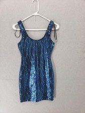 Lily Rose Dress Womens XS Sequin Bodycon Mini Party Mermaid Shimmer Glam