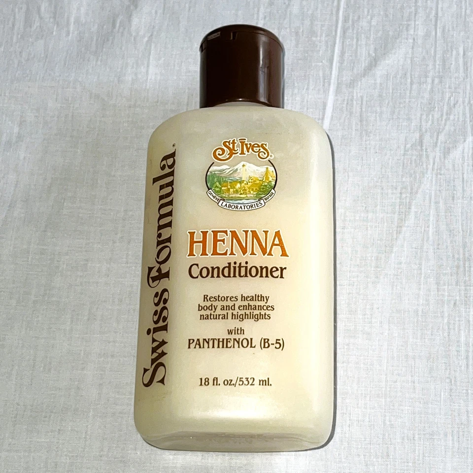 Vintage Rare 1980s St. Ives Swiss Formula Henna Conditioner with Panthenol B5 - Image 2 of 4