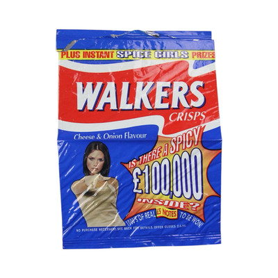 Spice Girls Walkers Crisps Victoria Posh 1998 Cheese & Onion Empty Packet Rare