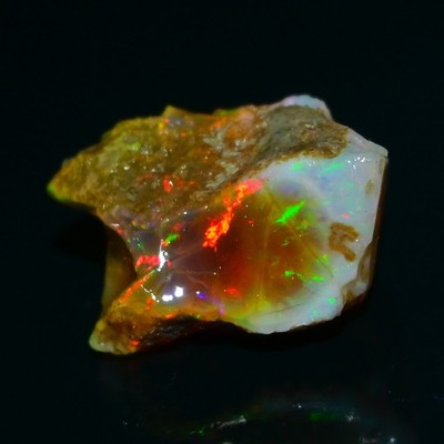 Ethiopian Oil Opal Specimen  37.00 cts Natural Rough Gemstone - Fire Opal Roug