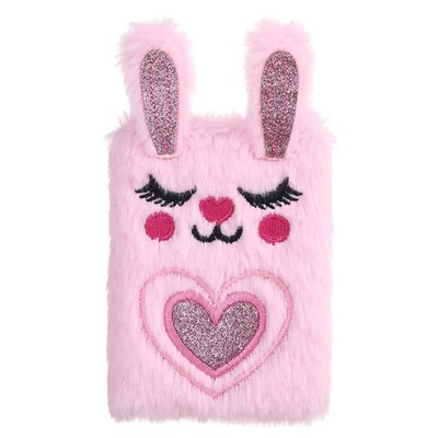 Kinder Plüsch Hase Notebook Tragbare Mini Tasche Tagebuch Buch Mädchen
