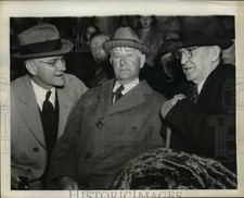 1939 Press Photo J Monroe Johnson, Marcus Coolidge, William Bankhead at Army Day