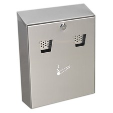 Image of Sealey Rcb02 Cigarette Bin Wall Mounting Stainless Steel