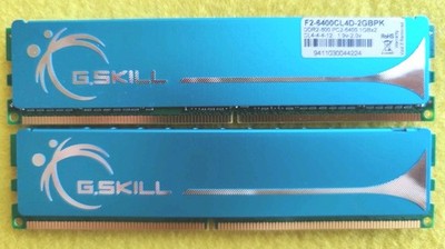 G.Skill 2GB (2x1GB) DDR2-800 F2-6400CL4D-2GBPK PC2-6400 1GBx2 4-4-4-12 - #02