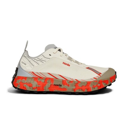 Norda 001A-M Fireclay Men's Trail Running Shoes White/Red US Size 11