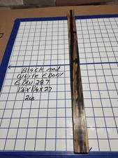 Black and White Ebony Wood turning blank 1 1/2 "x 1 1/4"x 27 " EBW287