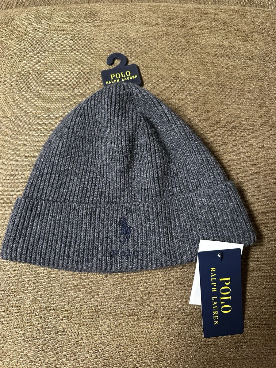Шапки для мужчин Polo Ralph Lauren Blue Beanie - огромный выбор по
