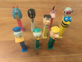PEZ Spender Alt 9 Stück Disney Donald Flintstones