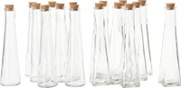 "Vbs Xxl Glasflaschen \"Geolini\", Mit Korkverschluss, Ca. 70 Ml, 16 StüCk"