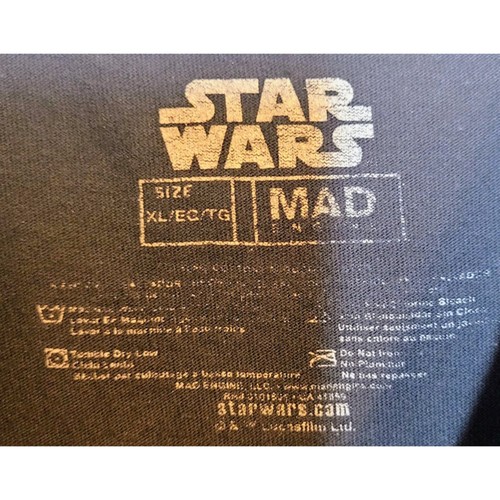 Star Wars The Mandalorian Graphic T-shirt Men's Size XL Black Movie Fantasy - Picture 3 of 5