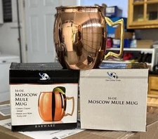 Moscow Mule Mug Copper 16 Oz, 2 Cups