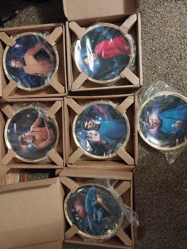 Star Trek 25 Years Collector Plates Limited 14 Fire Days Thomas B. Artist 7 Set