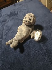 Ty Beanie Babie 7 inch Slippery the Seal Toy 1999 Beanie Original Baby