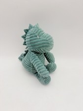 Carters Dinosaur Plush Corduroy Green Spikes Baby Lovey Toy 11"