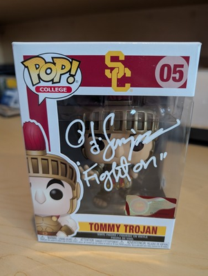 #ad #ad OJ Simpson Signed Autographed Tommy Trojan USC Funko Pop Fight On Beckett COA $199.00