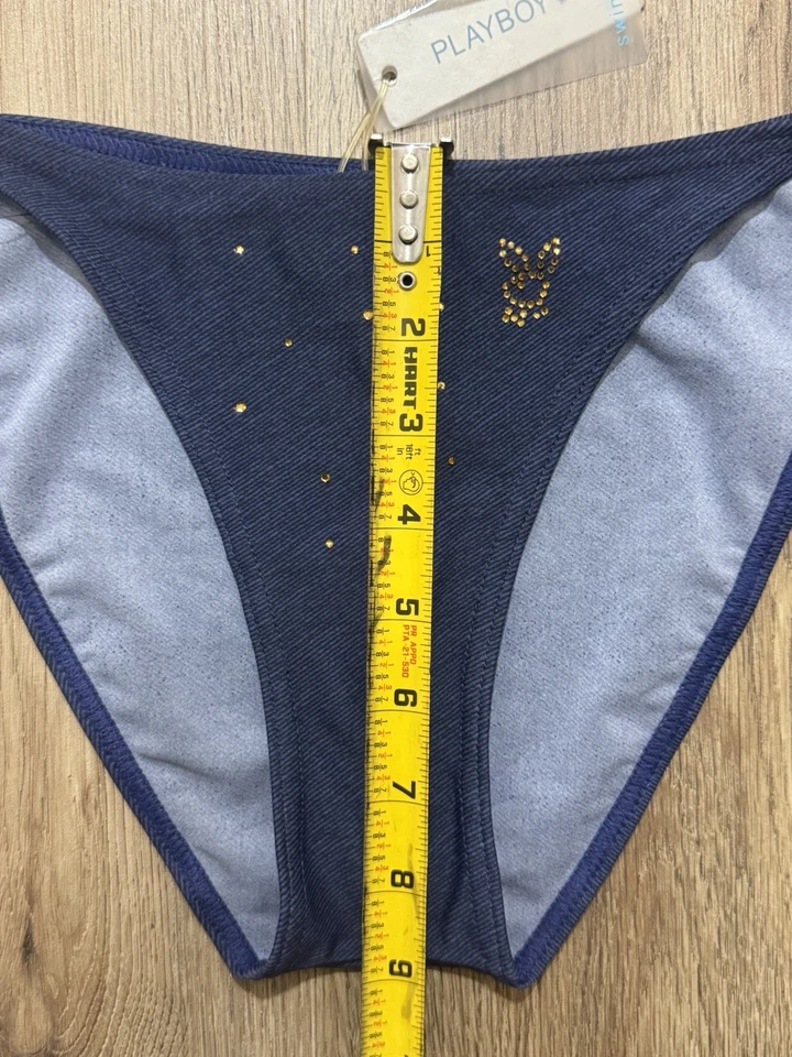 Traje de baño vintage Playboy cabeza de conejito talla (6) M Y2K Foto 2 de 4