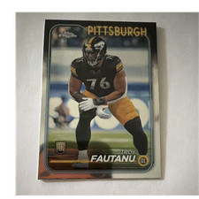 2024 Topps Chrome Troy Fautanu Rookie RC #295 Pittsburgh Steelers