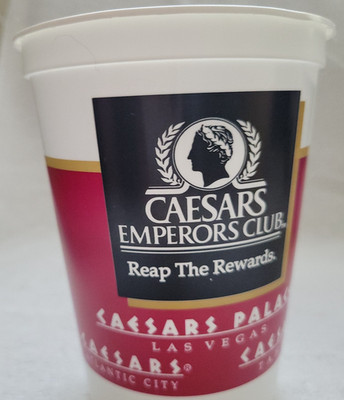 CAESARS PALACE HOTEL CASINO RESORT VINTAGE COIN BUCKET LAS VEGAS EMPERORS CLUB
