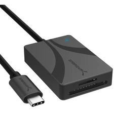 SABRENT USB Type-C Card Reader, Dual-Slot UHS-II SDXC and microSDXC SD 4.0