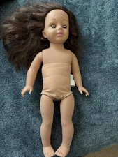 2014 Madame Alexander 18" Doll Wavy Brunette Hair Brown Hazel Eyes #69001