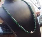 Video Certified Natural A Jade Jadeite Circle Bead Necklace 24 inches 124171 TS