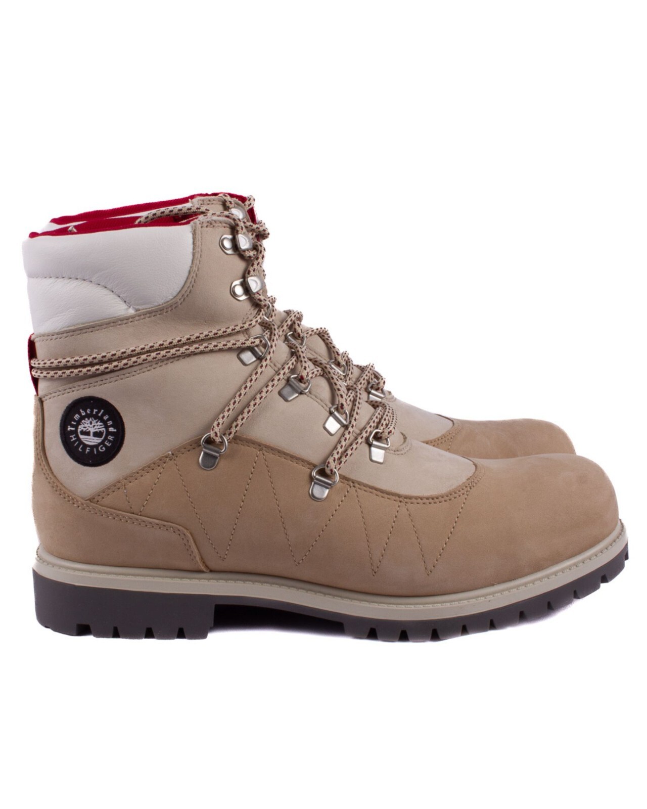 TIMBERLAND x TOMMY HILFIGER beige suede leather boots size 11