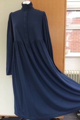 high neck pinafore dress