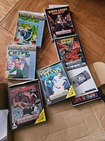 Atari Lynx PAG-0401 Handheld Console System Gray w box VG/NM W. Extras