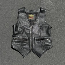 1980s Vintage Women  s Leather Vest