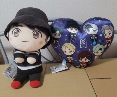 BTS TinyTAN JungKook Plüschpuppe 28 cm (11 Zoll) & Herzkissen 28 cm (11 Zoll)...