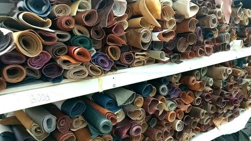ASSORTED EARTH TONE LEATHER COWHIDE TOP GRAIN 8-14+ sqf "Scrap" IRREGULAR CUT - Picture 3 of 12